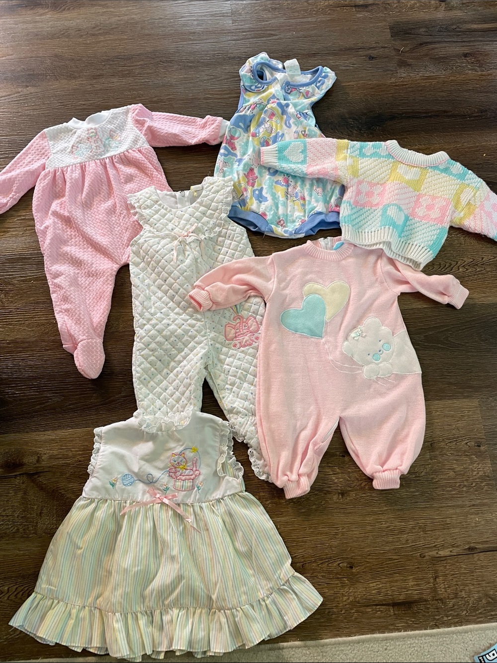 Vintage pastels  baby girl bundle sizes vary